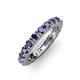 3 - Gracie 3.00 mm Round Iolite Eternity Band 