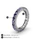 4 - Gracie 3.00 mm Round Iolite Eternity Band 