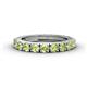 1 - Gracie 3.00 mm Round Peridot Eternity Band 