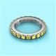 2 - Gracie 3.00 mm Round Yellow Diamond Eternity Band 
