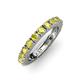 3 - Gracie 3.00 mm Round Yellow Diamond Eternity Band 