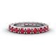 1 - Gracie 3.00 mm Round Ruby Eternity Band 