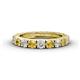 1 - Gracie 3.00 mm Round Citrine and Diamond Eternity Band 
