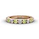 1 - Gracie 3.00 mm Round Peridot and Diamond Eternity Band 