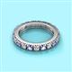 2 - Gracie 3.00 mm Round Tanzanite and Diamond Eternity Band 