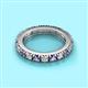 2 - Gracie 3.00 mm Round Iolite and Diamond Eternity Band 