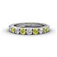 1 - Gracie 3.00 mm Round Yellow Diamond and White Lab Grown Diamond Eternity Band 