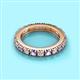 2 - Gracie 3.00 mm Round Tanzanite and Lab Grown Diamond Eternity Band 