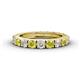 1 - Gracie 3.00 mm Round Yellow Diamond and White Lab Grown Diamond Eternity Band 