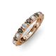 3 - Gracie 3.00 mm Round Lab Created Alexandrite and Lab Grown Diamond Eternity Band 