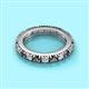 2 - Gracie 3.00 mm Round Black Diamond and White Lab Grown Diamond Eternity Band 