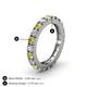 4 - Gracie 3.00 mm Round Yellow Diamond and White Lab Grown Diamond Eternity Band 