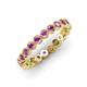 4 - Arria 2.70 mm Amethyst Eternity Band 