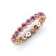 4 - Arria 2.70 mm Amethyst Eternity Band 