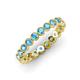4 - Arria 2.70 mm Blue Topaz Eternity Band 