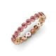4 - Arria 2.70 mm Rhodolite Garnet Eternity Band 