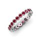 4 - Arria 2.70 mm Ruby Eternity Band 