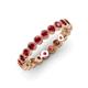 4 - Arria 2.70 mm Ruby Eternity Band 