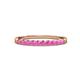 2 - Clara 2.40 mm Pink Sapphire 10 Stone Wedding Band 