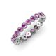 4 - Arria 2.70 mm Amethyst Eternity Band 