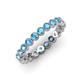 4 - Arria 2.70 mm Blue Topaz Eternity Band 
