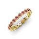 4 - Arria 2.70 mm Rhodolite Garnet Eternity Band 
