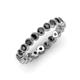 4 - Arria 2.70 mm Black Diamond Eternity Band 