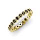 4 - Arria 2.70 mm Black Diamond Eternity Band 