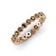 4 - Arria 2.70 mm Smoky Quartz Eternity Band 