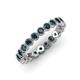 4 - Arria 2.70 mm London Blue Topaz Eternity Band 