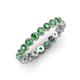4 - Arria 2.70 mm Green Garnet Eternity Band 