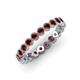 4 - Arria 2.70 mm Red Garnet Eternity Band 