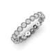 4 - Arria 2.70 mm White Sapphire Eternity Band 