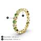 4 - Arria 2.70 mm Green Garnet and Diamond Eternity Band 