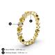4 - Arria 2.70 mm Citrine and Diamond Eternity Band 