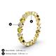 4 - Arria 2.70 mm Yellow and White Diamond Eternity Band 