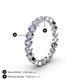4 - Arria 2.70 mm Tanzanite and Diamond Eternity Band 