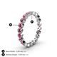 5 - Arria 2.70 mm Rhodolite Garnet Eternity Band 
