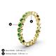5 - Arria 2.70 mm Green Garnet Eternity Band 