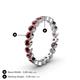 5 - Arria 2.70 mm Red Garnet Eternity Band 