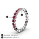 5 - Arria 2.70 mm Ruby Eternity Band 