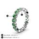 5 - Arria 3.00 mm Green Garnet Eternity Band 