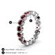 5 - Arria 3.00 mm Red Garnet Eternity Band 