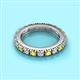 2 - Gracie 3.00 mm Round Yellow and White Diamond Eternity Band 