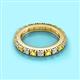 2 - Gracie 3.00 mm Round Yellow Sapphire and Diamond Eternity Band 
