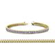 1 - Zahra Princess Cut 2.00 mm Tanzanite and Diamond Eternity Tennis Bracelet 