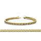 1 - Zahra Princess Cut 2.00 mm Citrine and Diamond Eternity Tennis Bracelet 