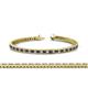 1 - Zahra Princess Cut 2.00 mm Black and White Diamond Eternity Tennis Bracelet 