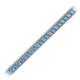 2 - Zahra Princess Cut 2.00 mm Blue Topaz and Diamond Eternity Tennis Bracelet 