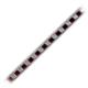 2 - Zahra Princess Cut 2.00 mm Red Garnet and Diamond Eternity Tennis Bracelet 